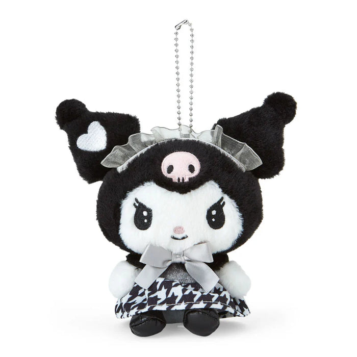 Japan Sanrio - Kuromi Plush Keychain (French Houndstooth)