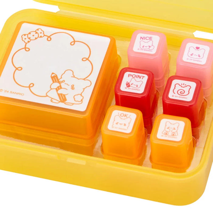 Japan Sanrio - Hanamaruobake Penetrating Stamp Set