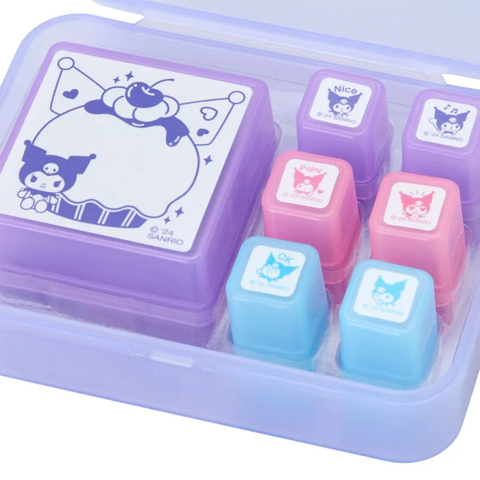 Japan Sanrio - Kuromi Penetrating Stamp Set