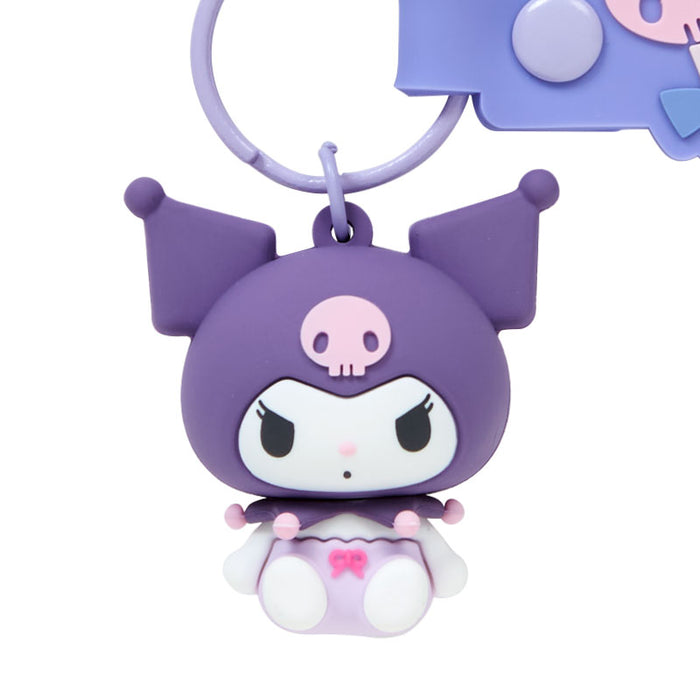 Japan Sanrio - Kuromi Hand Strap with 3D Mascot