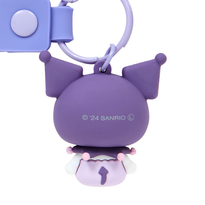 Japan Sanrio - Kuromi Hand Strap with 3D Mascot
