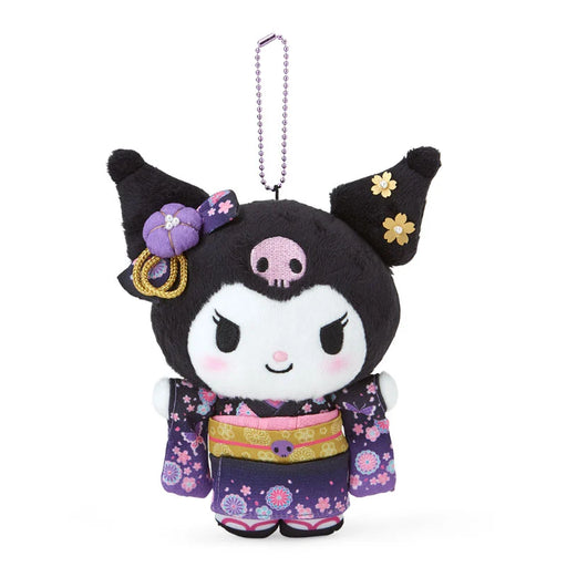 Japan Sanrio - Kuromi Plush Keychain (Kimono)