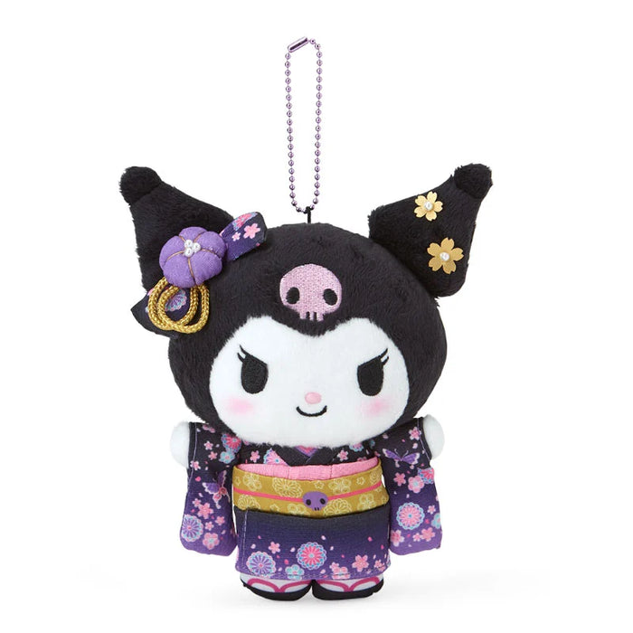 Japan Sanrio - Kuromi Plush Keychain (Kimono)