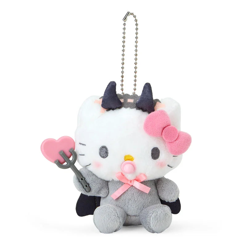 Japan Sanrio - Hello Kitty Plush Keychain (Baby Devil)