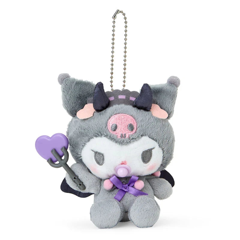 Japan Sanrio - Kuromi Plush Keychain (Baby Devil)
