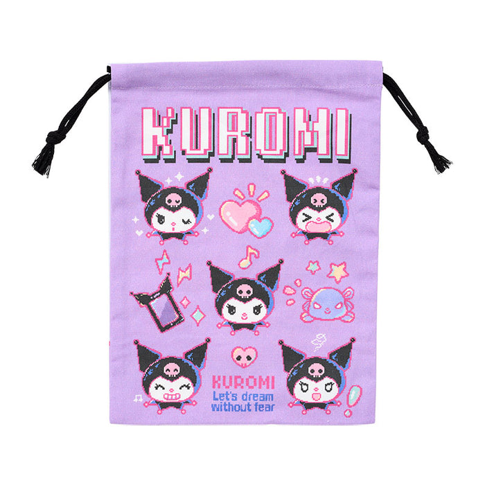 Japan Sanrio - Kuromi Drawstring Bag