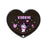Japan Sanrio - Kuromi Heart-Shaped Compact Mirror (Color: Black)