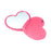 Japan Sanrio - Kuromi Heart-Shaped Compact Mirror (Color: Pink)