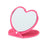 Japan Sanrio - Kuromi Heart-Shaped Compact Mirror (Color: Pink)
