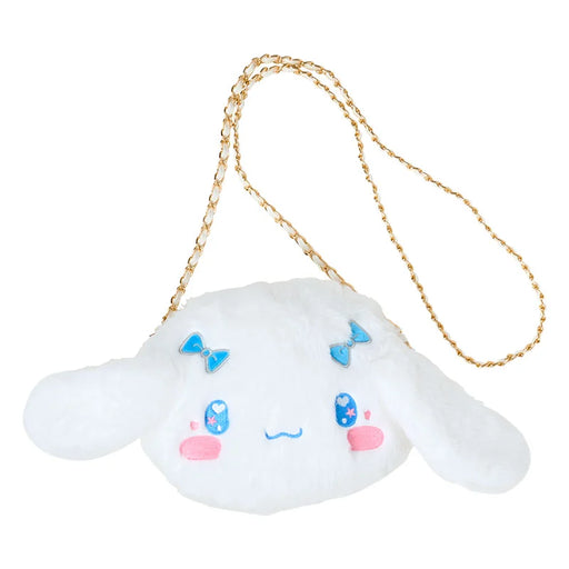 Japan Sanrio - Cinnamoroll Face-Shaped Fur Shoulder Bag