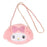 Japan Sanrio - My Melody Face-Shaped Fur Shoulder Bag