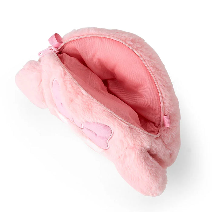 Japan Sanrio - My Melody Face-Shaped Fur Shoulder Bag