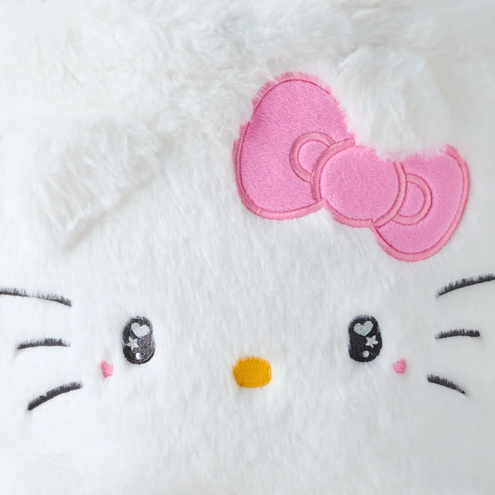 Japan Sanrio - Hello Kitty Face-shaped Fur Handbag