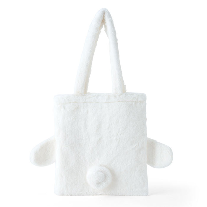 Japan Sanrio - Cinnamoroll Face-Shaped Fluffy Tote Bag