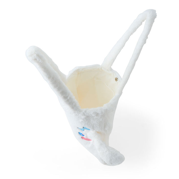 Japan Sanrio - Cinnamoroll Face-Shaped Fluffy Tote Bag