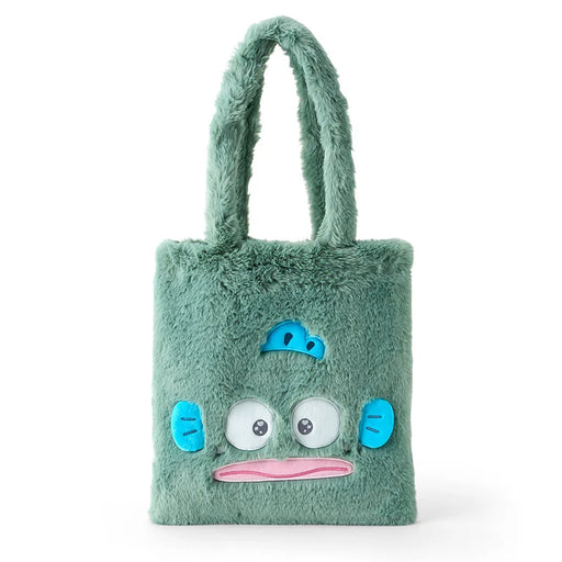 Japan Sanrio - Hangyodon Face-Shaped Fluffy Tote Bag