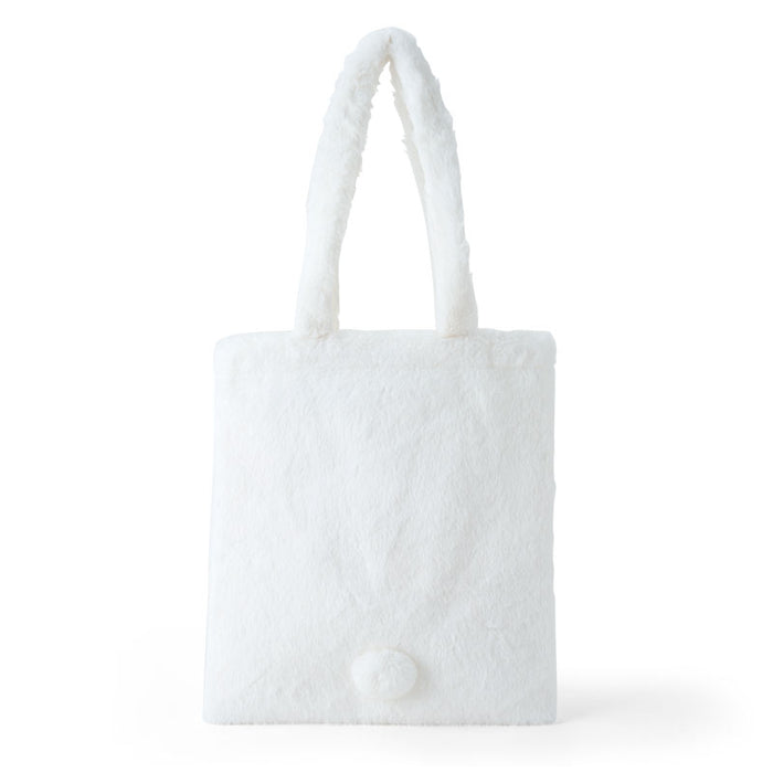 Japan Sanrio - Hello Kitty Face-Shaped Fluffy Tote Bag