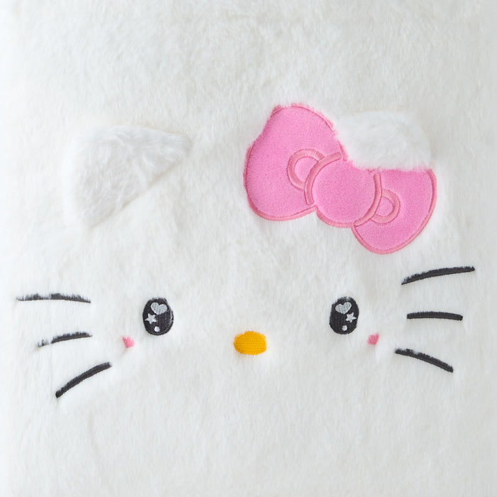 Japan Sanrio - Hello Kitty Face-Shaped Fluffy Tote Bag