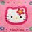 Japan Sanrio - Hello Kitty "Classical Houndstooth and Flowers" Sagara Embroidery Pouch