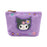Japan Sanrio - Kuromi  "Classical Houndstooth and Flowers" Sagara Embroidery Pouch