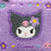 Japan Sanrio - Kuromi  "Classical Houndstooth and Flowers" Sagara Embroidery Pouch