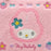 Japan Sanrio - My Melody "Classical Houndstooth and Flowers" Sagara Embroidery Pouch