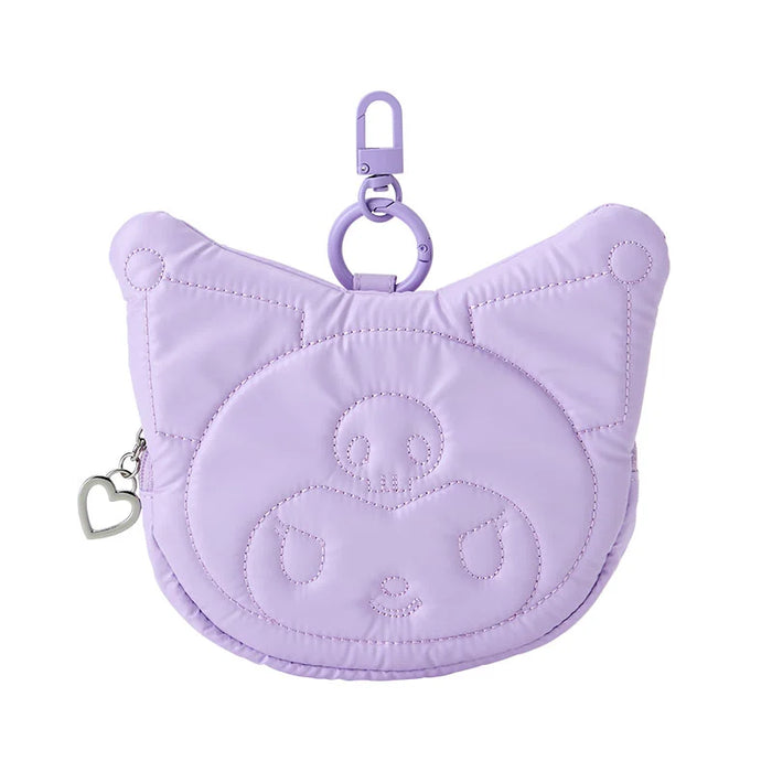 Japan Sanrio - Kuromi Face-Shaped Pass Case (Fluffy Winter)