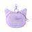 Japan Sanrio - Kuromi Face-Shaped Pass Case (Fluffy Winter)