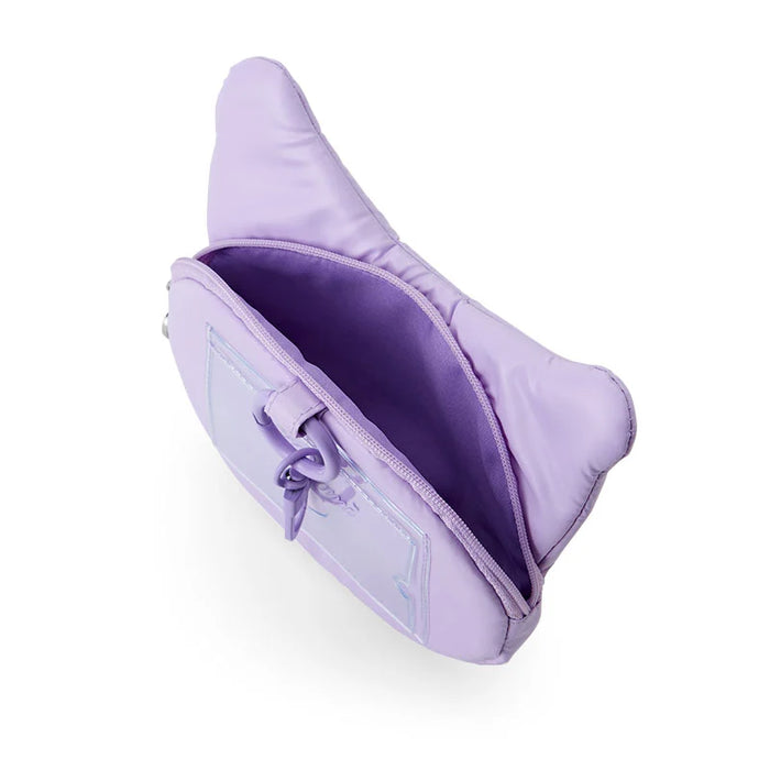 Japan Sanrio - Kuromi Face-Shaped Pass Case (Fluffy Winter)