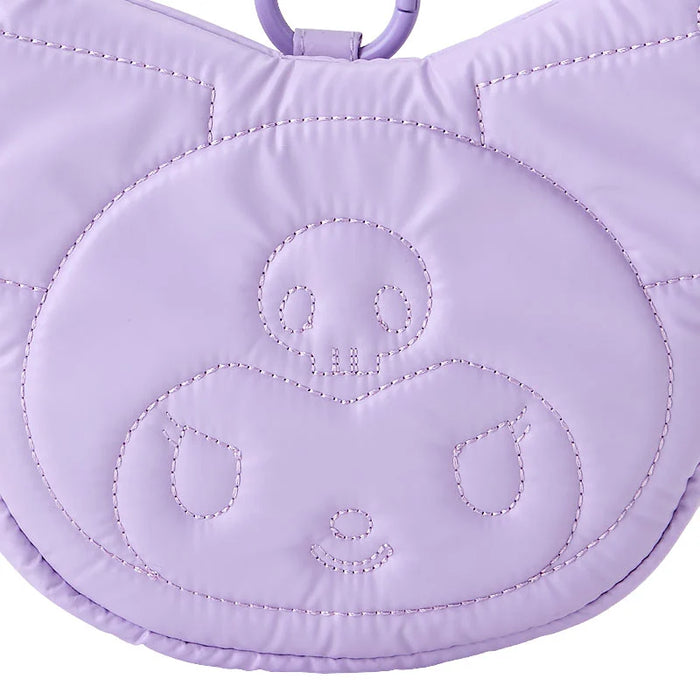 Japan Sanrio - Kuromi Face-Shaped Pass Case (Fluffy Winter)