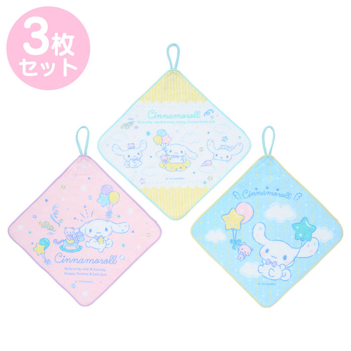Japan Sanrio - Cinnamoroll Set of 3 Towels with Loops