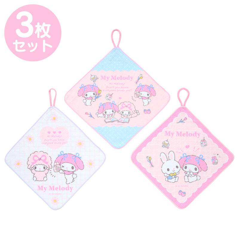 Japan Sanrio - My Melody Set of 3 Towels with Loops