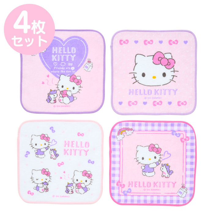 Japan Sanrio - Hello Kitty Set of 4 Small Towels