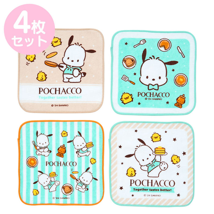 Japan Sanrio - Pochacco Set of 4 Small Towels