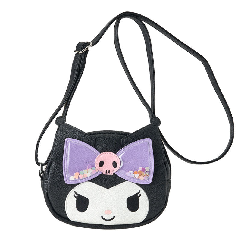 Japan Sanrio - Kuromi Face Shape Shoulder Bag for Kids
