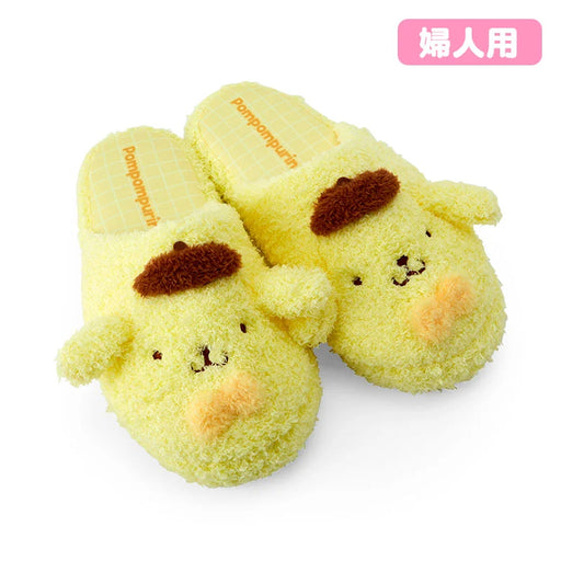 Japan Sanrio -Pompompurin Face-Shaped Slippers for Women