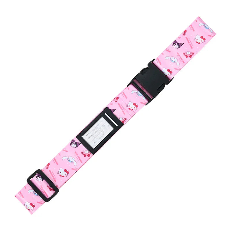 Japan Sanrio - Sanrio Characters Luggage Belt Color: Pink (Travel)