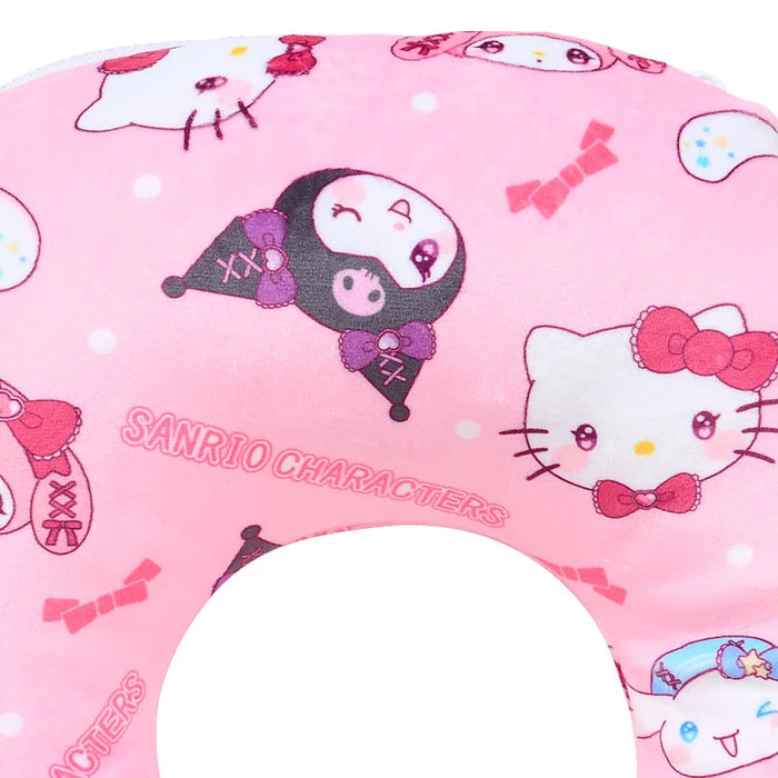 Japan Sanrio - Sanrio Characters Neck Pillow Color: pINK (Travel)