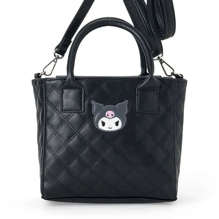 Japan Sanrio - Kuromi Quilted 2-way Mini Tote Bag