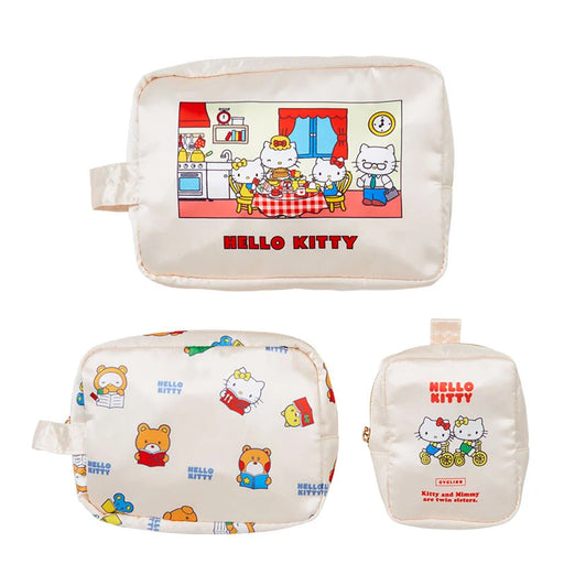 Japan Sanrio - Hello Kitty Travel Pouch Set (Color: White)