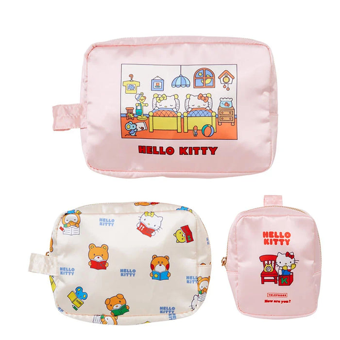 Japan Sanrio - Hello Kitty Travel Pouch Set (Color: Pink)