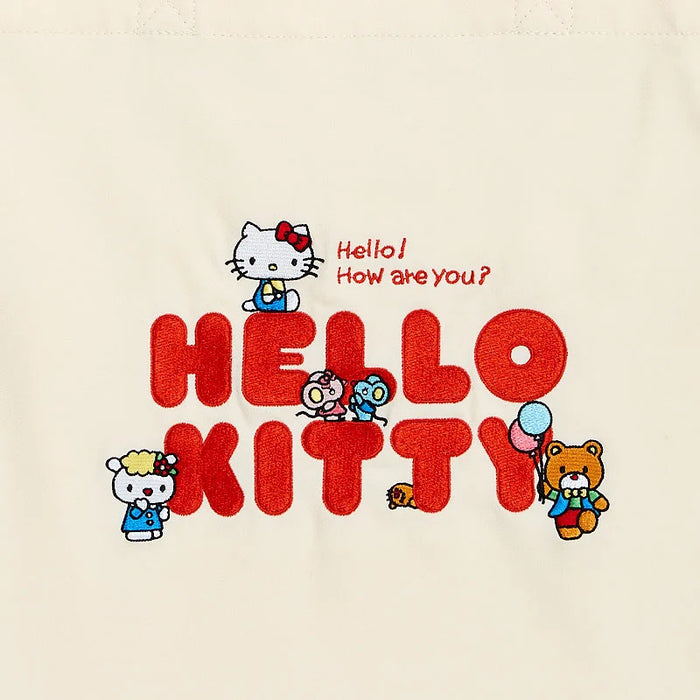 Japan Sanrio - Hello Kitty Frill Tote Bag (Color: White)