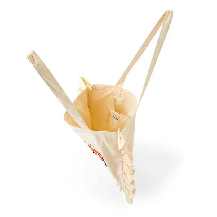 Japan Sanrio - Hello Kitty Frill Tote Bag (Color: White)