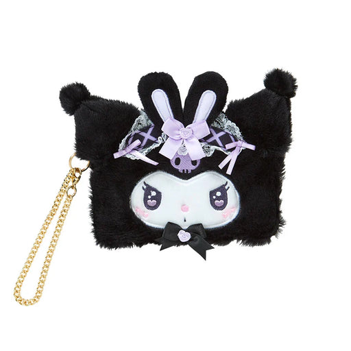 Japan Sanrio - Kuromi Face-Shaped Card Case (Dream Ribbon)