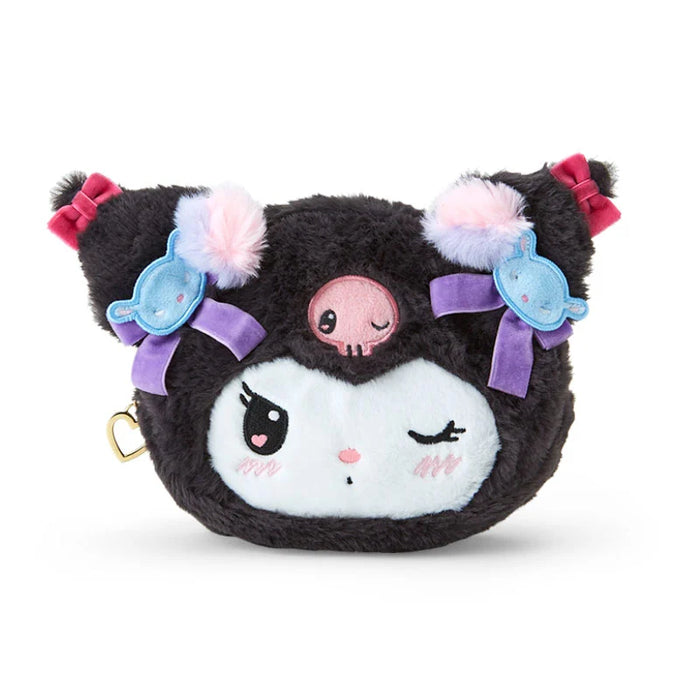 Japan Sanrio - Kuromi Face-Shaped Pouch (Romikyun Room)