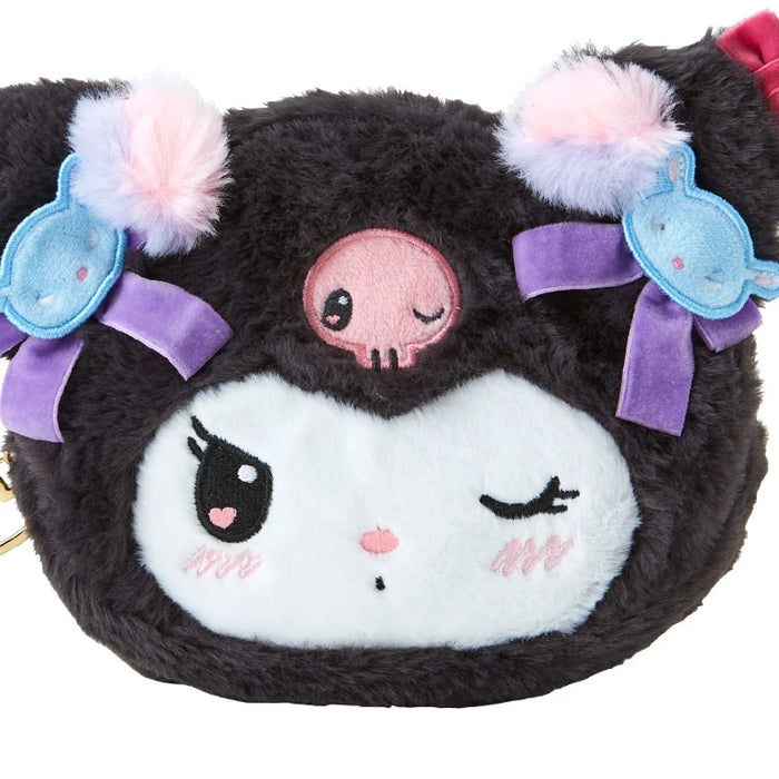 Japan Sanrio - Kuromi Face-Shaped Pouch (Romikyun Room)