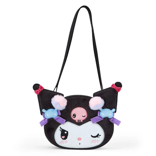 Japan Sanrio - Kuromi Face-shaped Shoulder Bag (Romikyun Room)