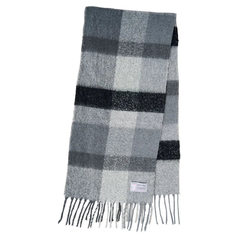 Japan Sanrio - Hello Kitty Checkered Voluminous Scarf for Adults
