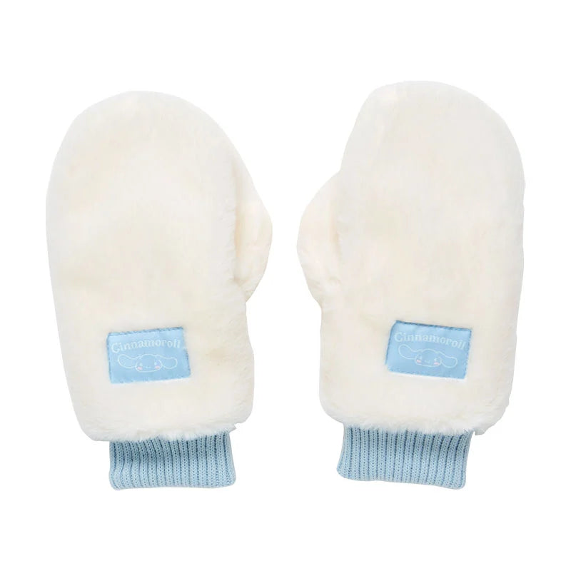 Japan Sanrio - Cinnamoroll Faux Fur Mittens for Adults