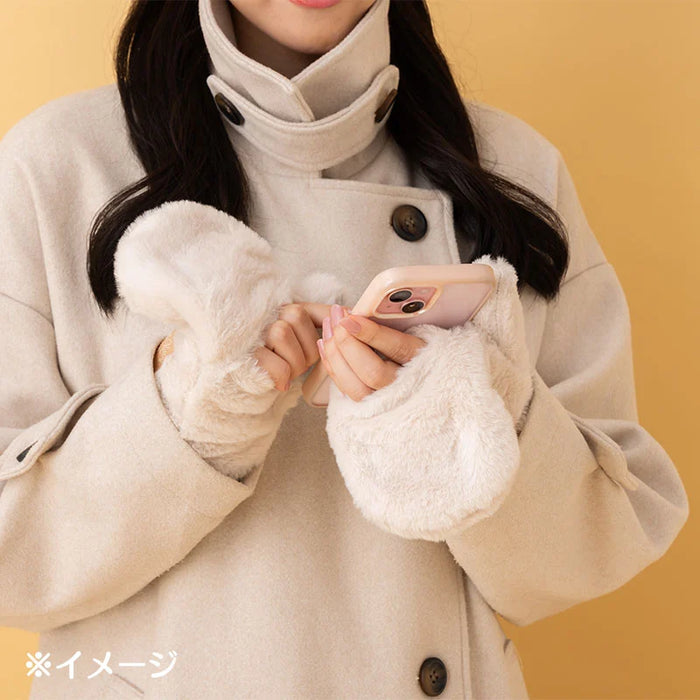 Japan Sanrio - Kuromi Faux Fur Mittens for Adults